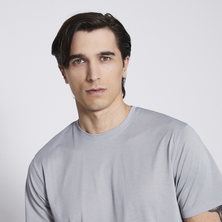 Lightweight tee "Od" BlueGrey